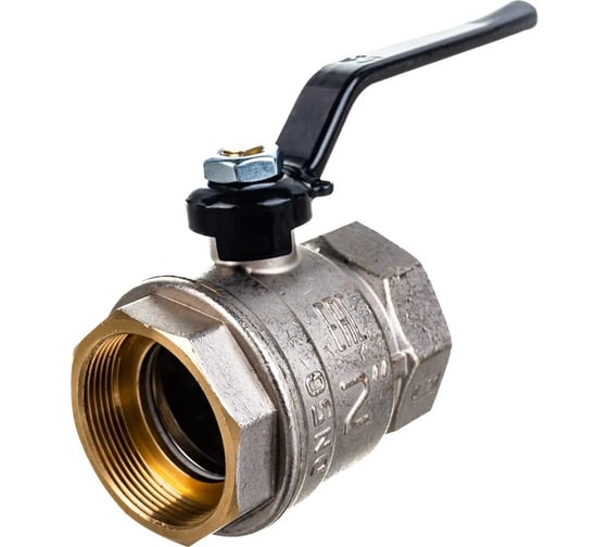 Изображение товара Шаровой кран 2" внутренняя/внутренняя резьба латунный никелированный для воды ручка-рычаг Millennium KVRFF5050