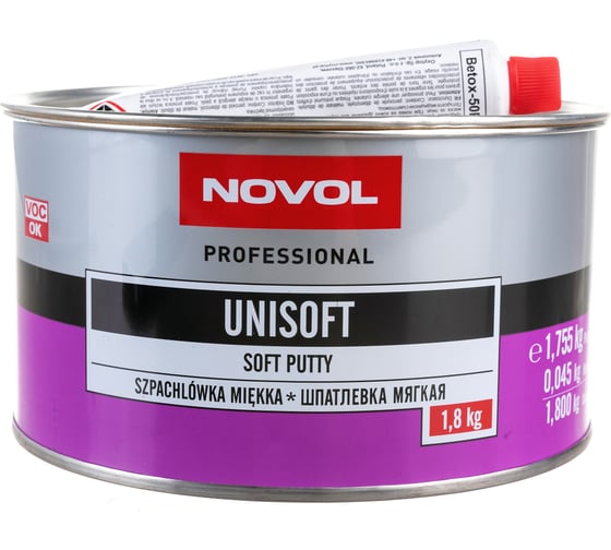 Изображение товара Шпатлевка Novol UNISOFT мягкая 1.8 кг X6119541