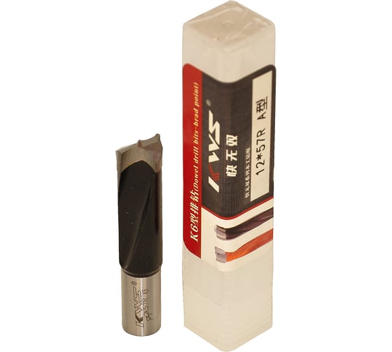 Изображение товара Сверло для глухих отверстий KWS HW 12х27х57 мм, Z=2, R K6 4040-01003-A1257R