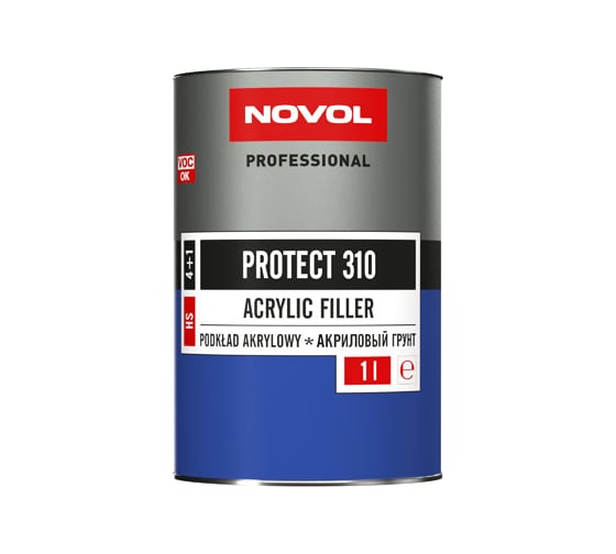Изображение товара Грунт Novol PROTECT 310 HS 2К акрил. банка 1л с отвердителем 0.2л белый X6120476