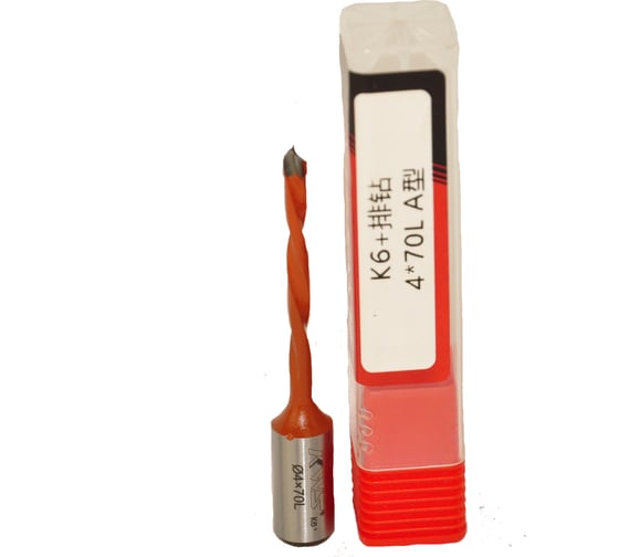 Изображение товара Сверло для глухих отверстий KWS HW 4х43х70 мм, Z=2, L K6+ 4040-01005-A0470L