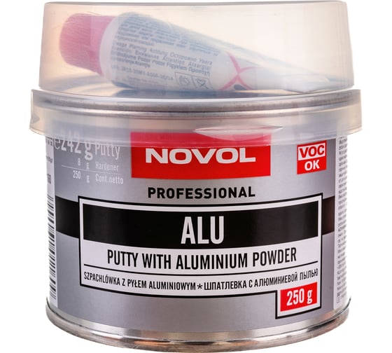 Изображение товара Автошпатлевка Novol ALU с алюминием 0.25 кг X6119889