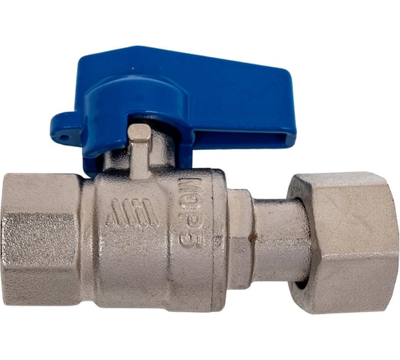 Изображение товара Шаровой кран Millennium латунный,никилерованный с накидной гайкой для воды 1/2 внутренняя/внутренняя резьба KPFG1212