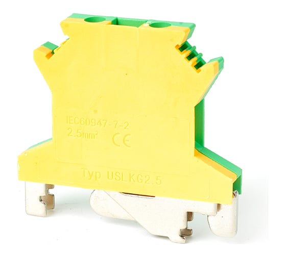 Изображение товара Зажим наборный HLT UK-2.5мм2 PEN желто-зеленый, 100шт 081-24-031