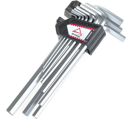Изображение товара Набор имбусовых ключей ARNEZI HEX (шестигранников) 10пр с магнитайзером R1060034
