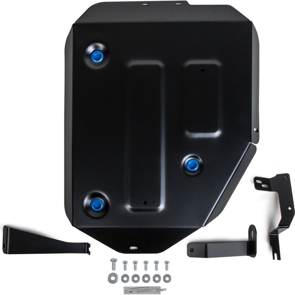 Изображение товара Защита топливного бака Rival для Hyundai Santa Fe IV и Kia Sorento IV сталь 1.8 мм с крепежом