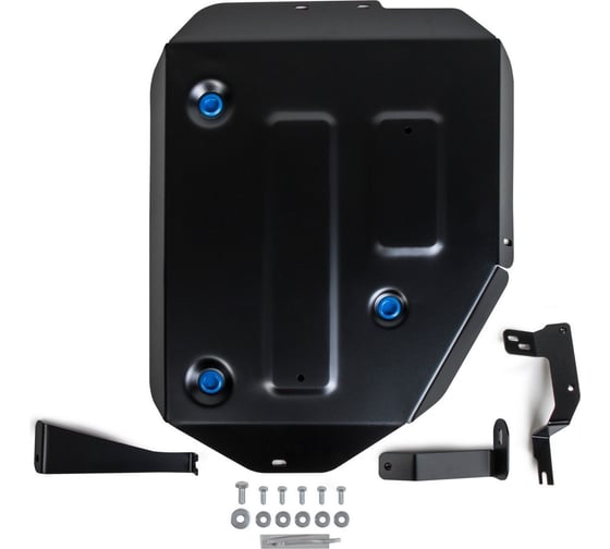 Изображение товара Защита топливного бака Rival для Hyundai Santa Fe IV рестайлинг 4WD 2021-н.в./Kia Sorento IV 4WD 2020-н.в., сталь 1.8 мм, с крепежом, штампованная 111.2854.1