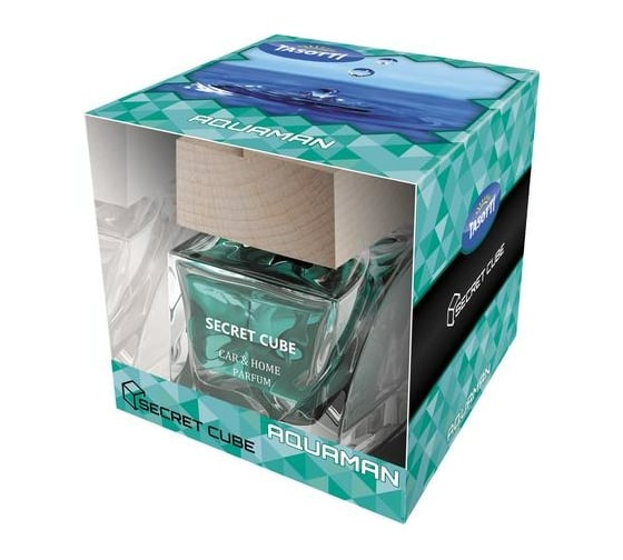 Изображение товара Ароматизатор TASOTTI SECRET CUBE Aquaman духи-спрей с деревянной крышкой 50мл TSC05