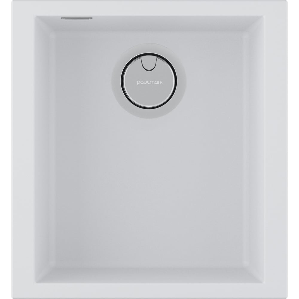 Изображение товара Мойка кухонная Paulmark NEO CLASSIC 41 из искусственного камня белая 410x435 мм