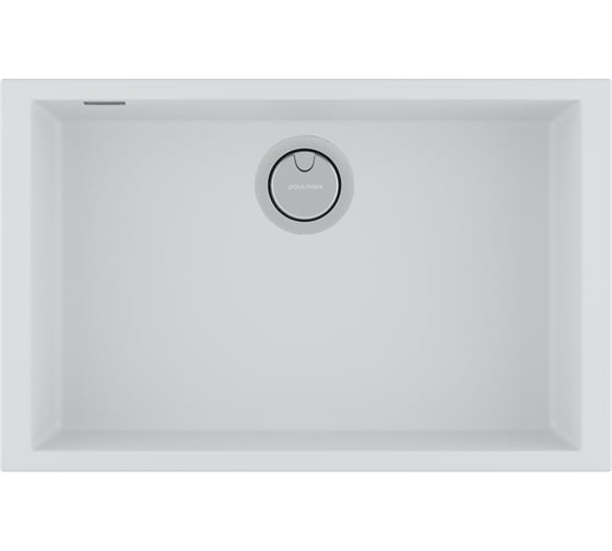 Изображение товара Мойка Paulmark NEO CLASSIC 69, ACRYSTONE, WHITE, 690x443 мм, PM966944-WH