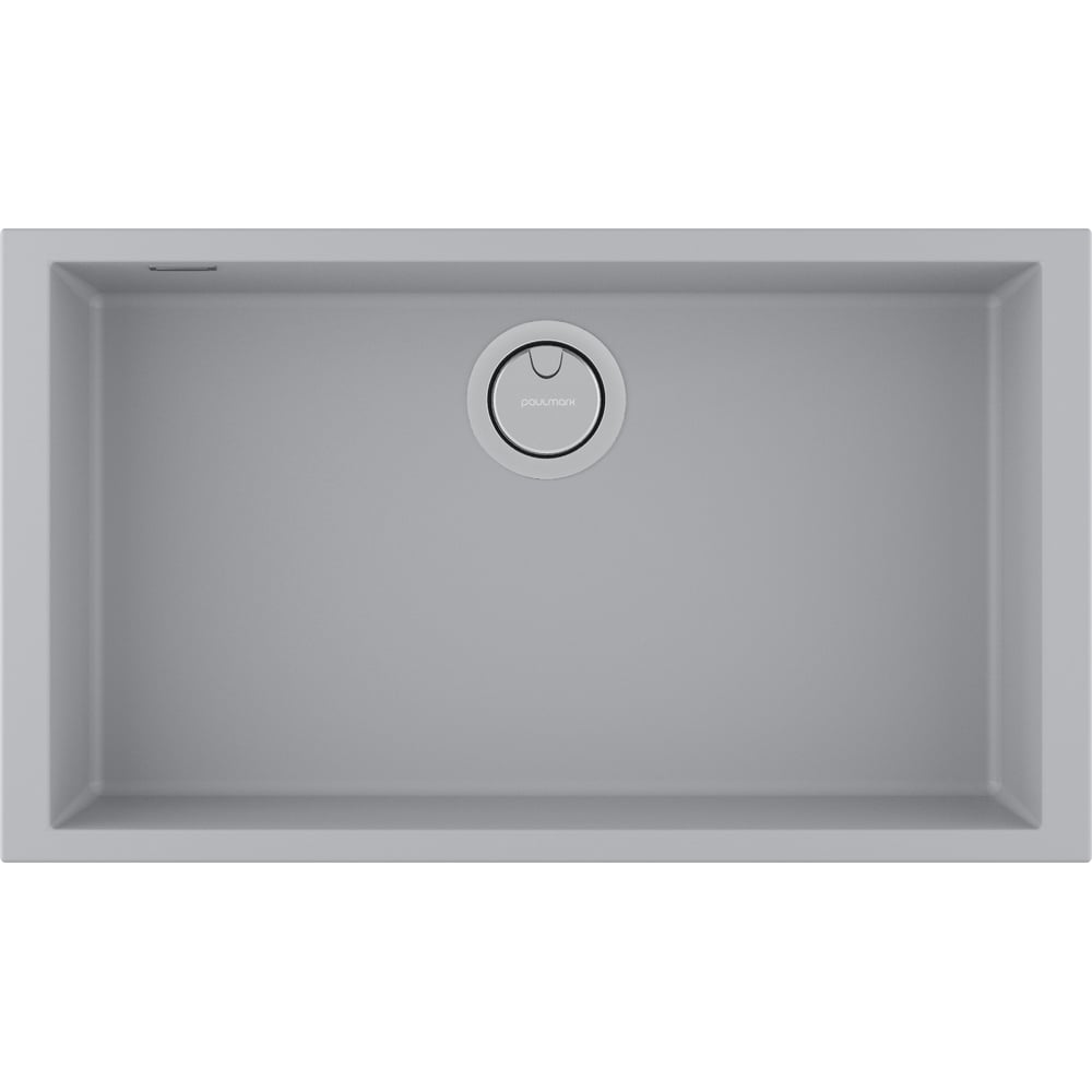 Изображение товара Мойка Paulmark NEO CLASSIC 76 URBAN GREY из искусственного камня, 760x435 мм
