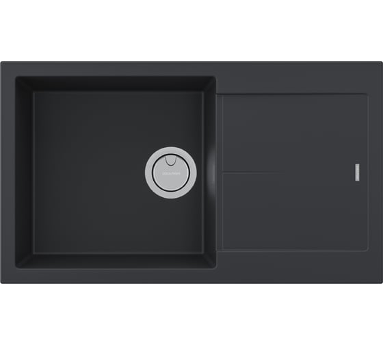Изображение товара Мойка Paulmark EXTENSIO 86, ACRYSTONE, ANTRACITE, 860x500 мм, PM988650-AN
