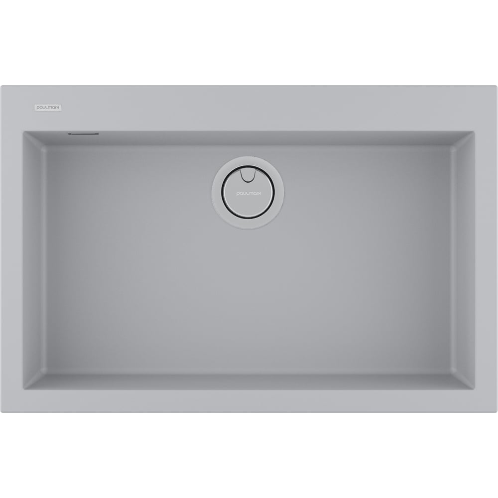 Изображение товара Мойка Paulmark DECORATION 76 ACRYSTONE URBAN GREY врезная прямоугольная