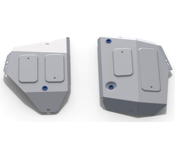 Изображение товара Защита топливного бака Rival для Jeep Compass II 4WD 2017-н.в., штампованная, алюминий 4 мм, с крепежом, 2 части 333.2742.1