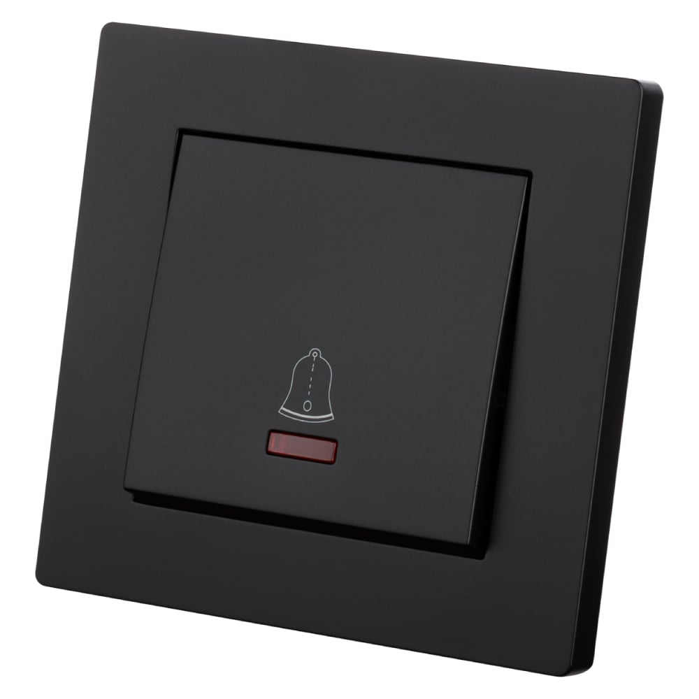 Изображение товара Кнопка звонка с подсветкой TDM ELECTRIC 6А черная Сенеж SQ1816-0312
