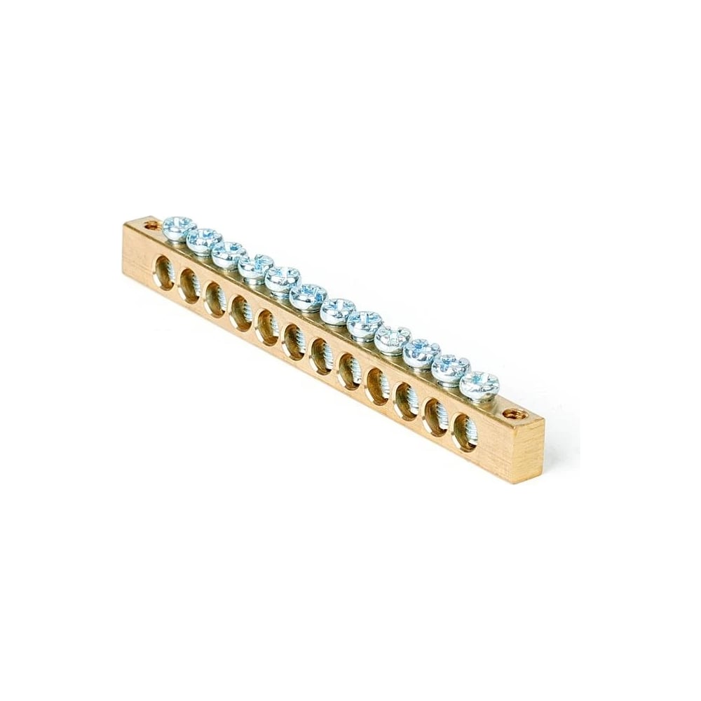 Изображение товара Шина PEN HLT земля-ноль 8x12мм 12/2, латунь, без изоляции, 20 шт.