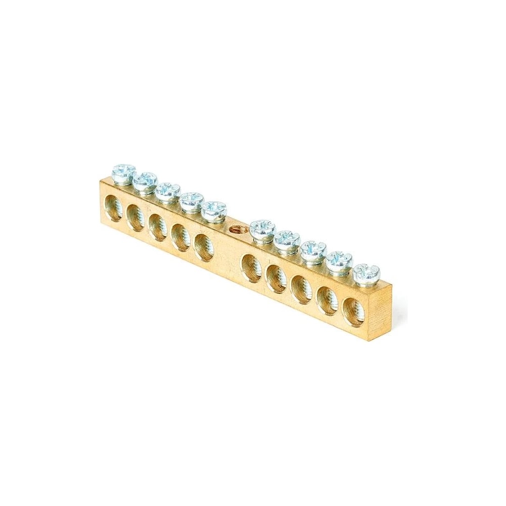 Изображение товара Шина PEN HLT земля-ноль 8x12мм 10/1 (10 групп/крепеж по центру) (10шт./уп.) 081-09-15