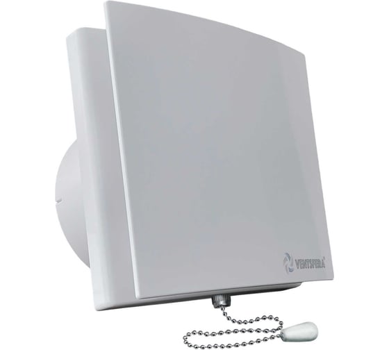 Изображение товара Вентилятор вытяжной VENTSFERA c антимоскитной сеткой, обратным клапаном и тяговым выключателем 100 Rwp, D 100 STYL6D100 RWp