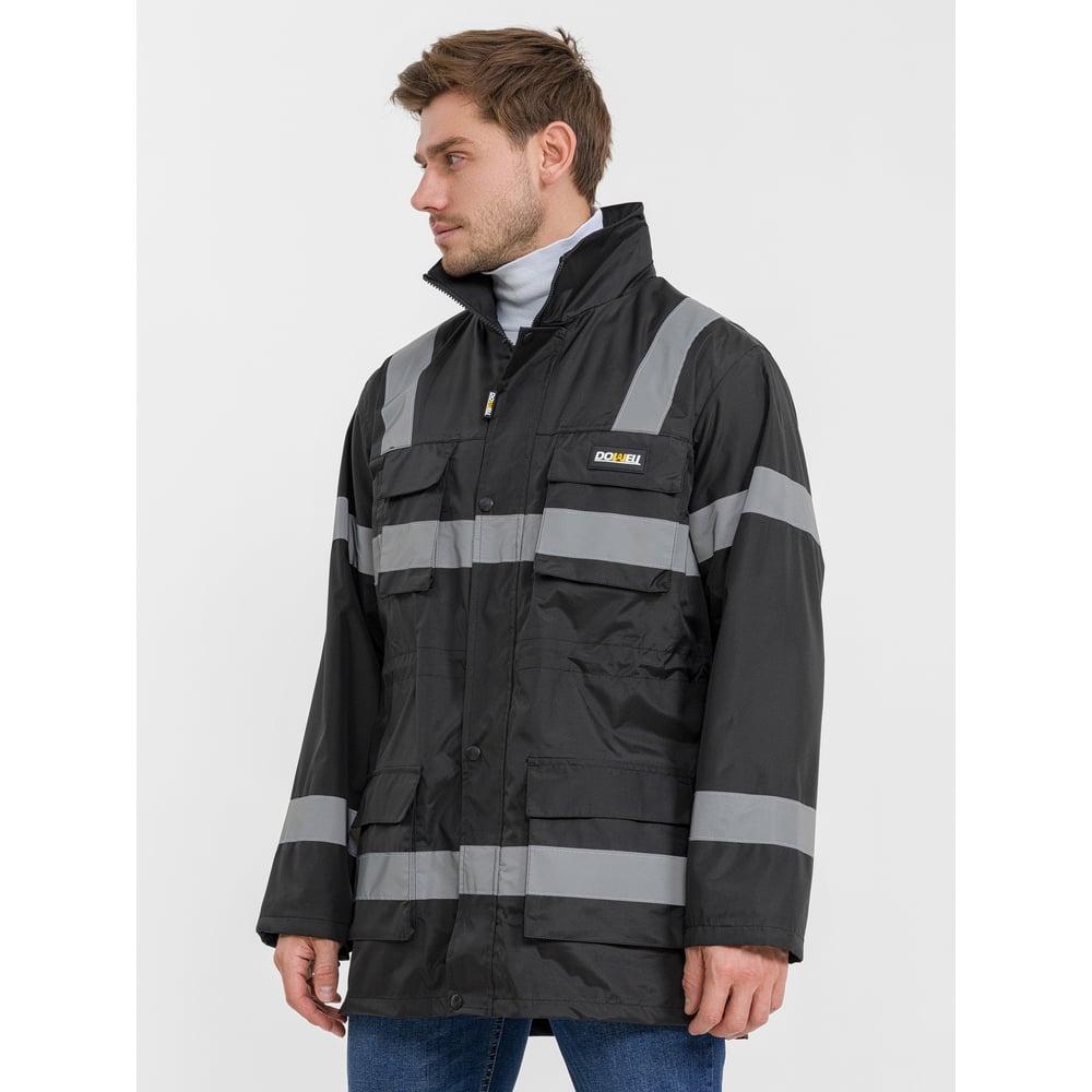 Изображение товара Мужская водоотталкивающая демисезонная куртка DOWELL Spring 3в1 XL черная