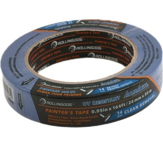 Изображение товара Малярная лента ROLLINGDOG Malamute премиум качество, 24 мм х 50 м 80022