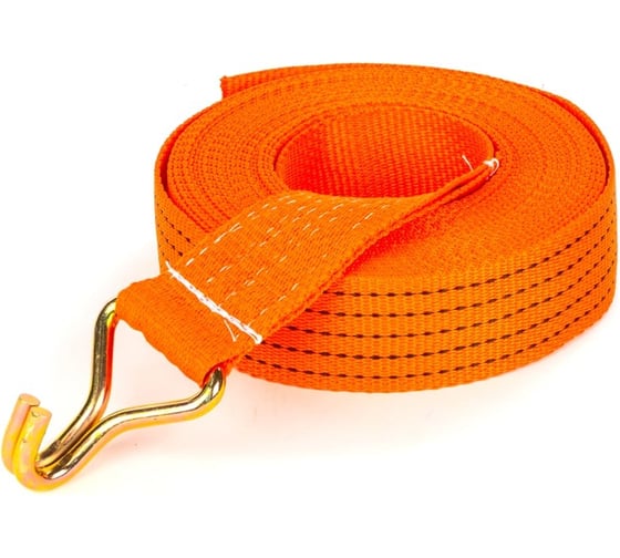 Изображение товара Лента ремня крепления груза с крюком TopAuto 2,5/5 т, 8 м Л8К5