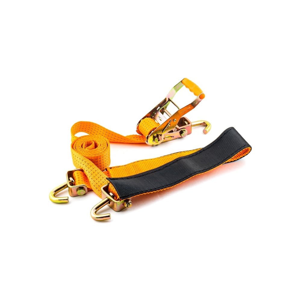 Изображение товара Ремень крепления груза для автовозов TopAuto 5000/10000 кг, 3,5 м, ширина 50 мм, полиэфир, 3 крюка,