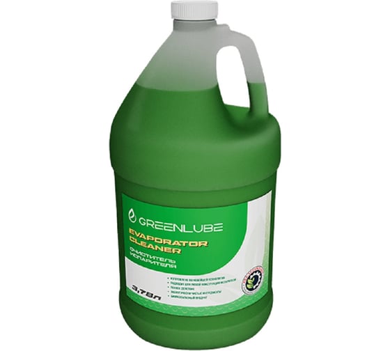 Изображение товара Концентрат для очистки кондиционеров 3,78 л GREENLUBE Evaporator cleaner очиститель змеевика испарителя GLGG1623200378