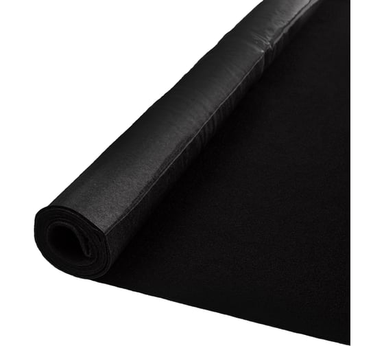 Изображение товара Акустический самоклеящийся карпет SGM черный 1 лист (1,5x0,5 м / 3,5 мм) SGM.K.BLK.KS.150X50.1Black