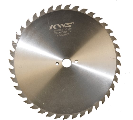 Изображение товара Диск пильный KWS 350х30х3.5х40T W 3000 01030-3503035040W