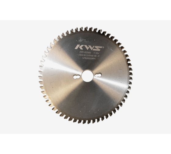 Изображение товара Диск пильный KWS для обработки оргстекла и пластика 230х30х2.8/2.2х60T WD α-3 β15+45 K5+ 01051-99963245