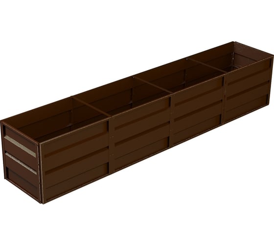 Изображение товара Готовая грядка Delta-Park GW 0.7х4 м, коричневая 30011_GW704Br