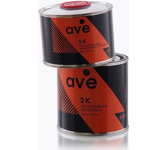 Изображение товара Эпоксидная грунтовка AVE 0,8 л + отвердитель 0,4 л (к-т) 1120520