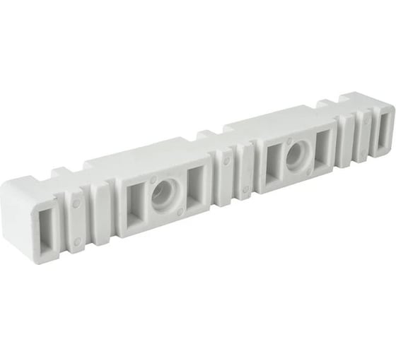 Изображение товара Изолятор шинный плоский HLT ИШП для шин 5 и 10 мм 270 мм (2шт./уп) 086-05-11