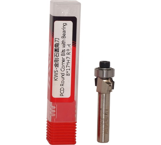 Изображение товара Фреза по древесине, фанере алмазная радиусная (нижний подшипник) KWS 8х17хH7 R2 R 4093-11004-630823585