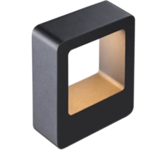 Изображение товара Настенный светильник FL-LED WallFrame-WD020 6W-145 3000K 145x120x45мм BK IP54 613233