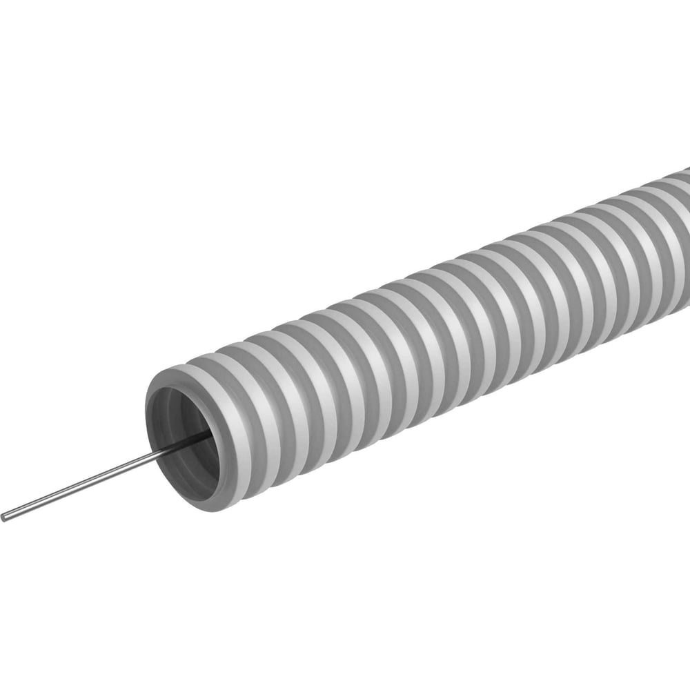 Изображение товара Гофрированная труба системы КМ ПВХ D32 мм с зондом 50 м IP 55