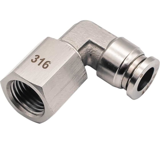 Изображение товара Фитинг NBPT L-образный с внут. резьбой SLF 08-1/8 (01) (нерж. 316) арт. 85409