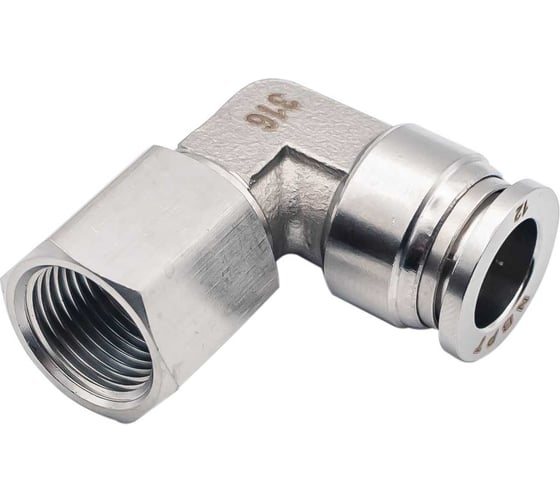 Изображение товара Фитинг NBPT L-образный с внут. резьбой SLF 12-1/2 (04) (нерж. 316) арт. 85485
