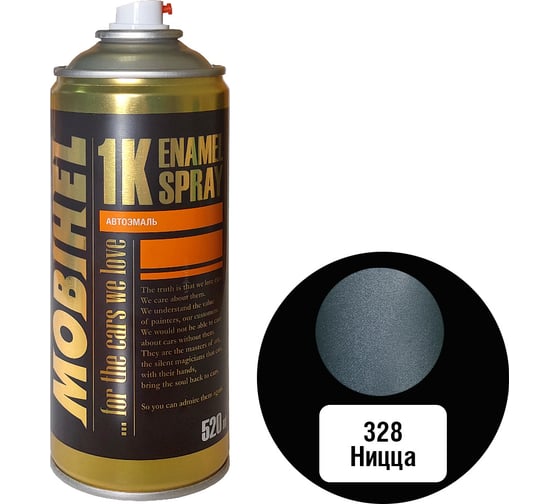 Изображение товара Краска MOBIHEL 328 Ницца металлик аэрозоль 520 мл 47897802А