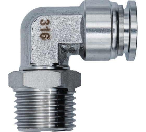 Изображение товара Фитинг NBPT L-образный с нар. резьбой SSL 16-3/8 (03) (нерж. 316) арт. 85683