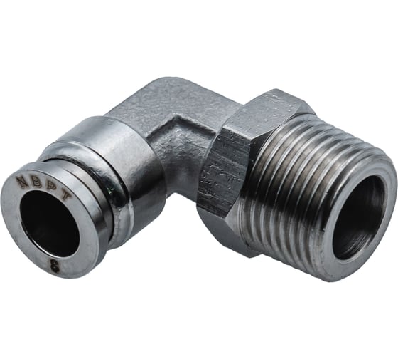 Изображение товара Фитинг NBPT L-образный с нар. резьбой SSL 08-3/8 (03) (нерж. 316) арт. 85591