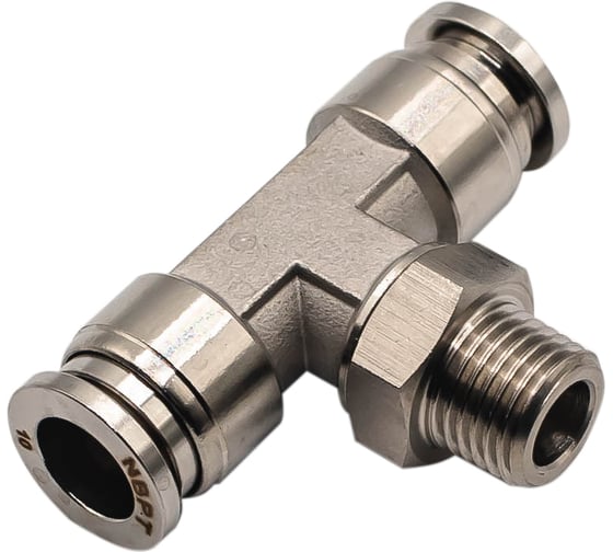 Изображение товара Фитинг NBPT Т-образный с нар.резьбой SSB 10-1/8 (01)(нерж.) арт. 86505