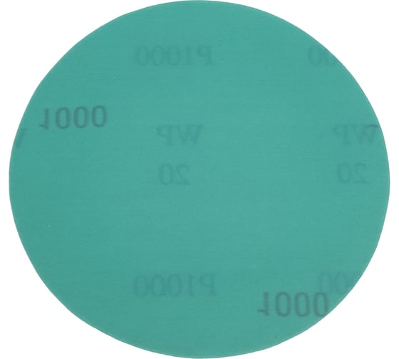 Изображение товара Круг шлифовальный на пленке Deerfos GREEN 150мм, без отв., Р1000, 5 шт 4673770904999