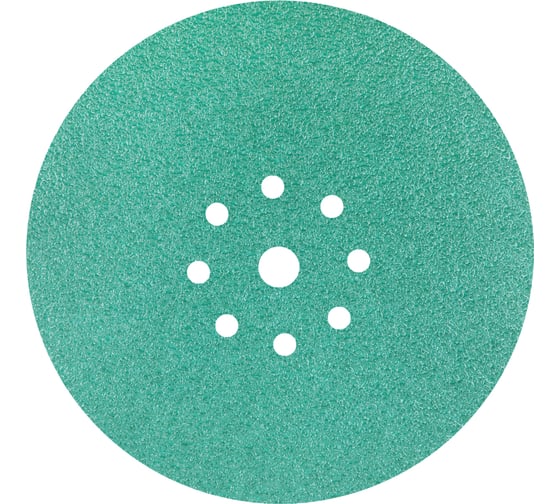 Изображение товара Круг шлифовальный на пленке Deerfos GREEN 225мм, 9 отв., Р1500, 5 шт 4673770905774