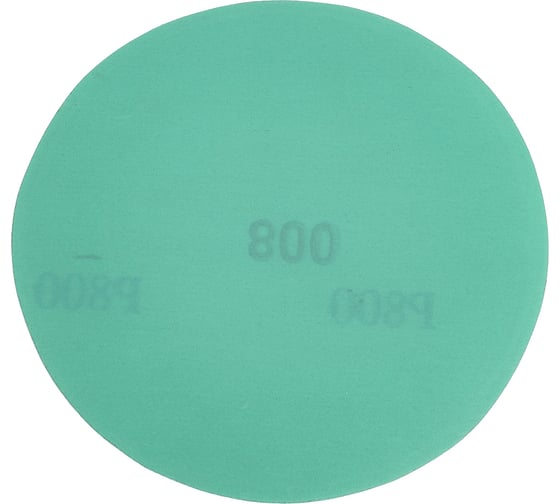 Изображение товара Круг шлифовальный на пленке Deerfos GREEN 125мм, без отв., Р800, 5 шт 4673770904609