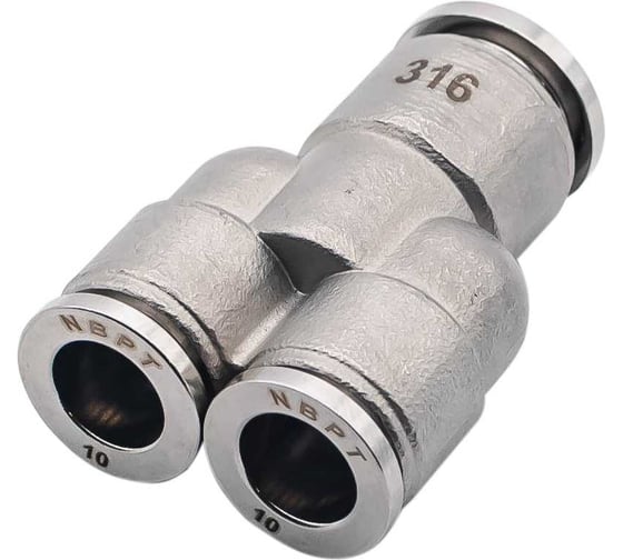 Изображение товара Фитинг NBPT Y-образный SSW 12-10 (нерж. 316) арт. 85737