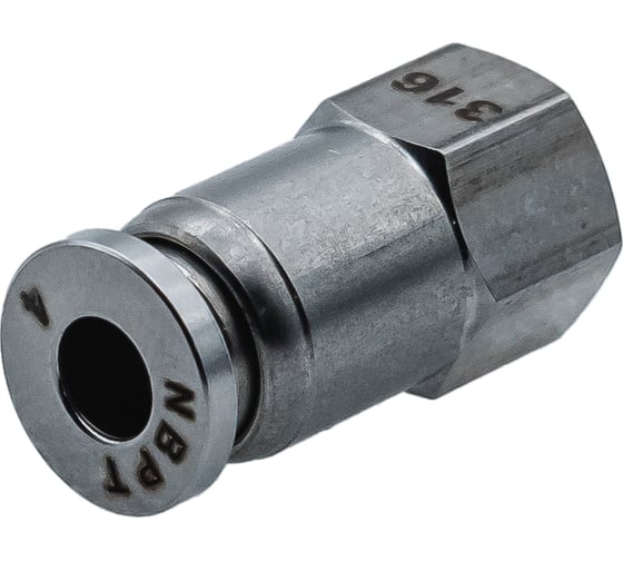 Изображение товара Фитинг NBPT прямой с внут. резьбой SSF 04-1/4 (02) (нерж. 316) арт. 85973