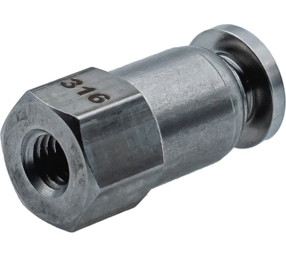 Изображение товара Фитинг NBPT прямой с внут. резьбой SSF 04-M5 (нерж. 316) арт. 85980