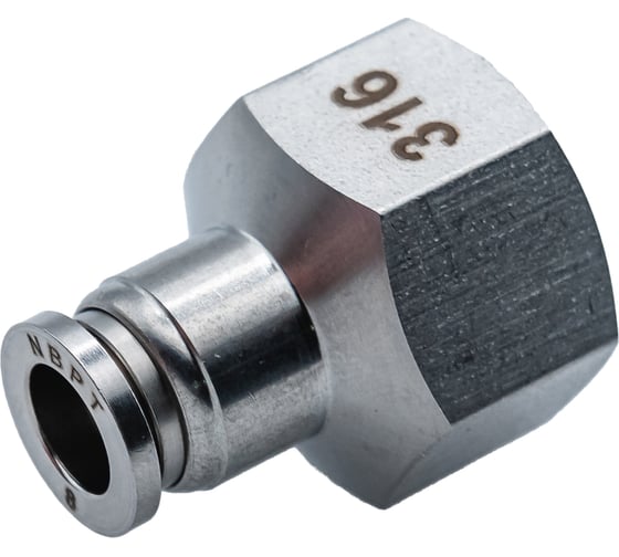 Изображение товара Фитинг NBPT прямой с внут. резьбой SSF 08-1/2 (04) (нерж. 316) арт. 86079