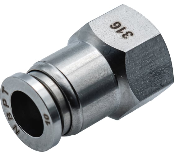 Изображение товара Фитинг NBPT прямой с внут. резьбой SSF 10-3/8 (03) (нерж. 316) арт. 86109
